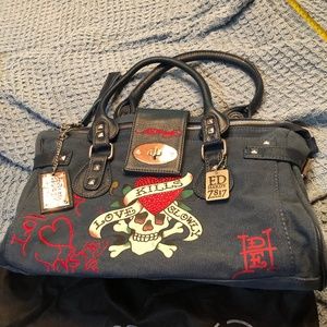 ED HARDY Love Kills shoulder bag